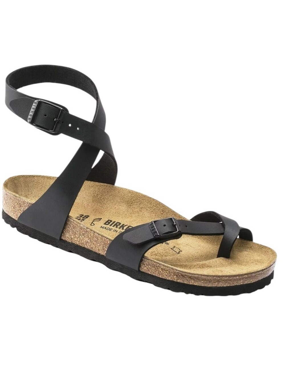 Birkenstock Yara Women's Thong Sandals Black Birko-Flor Women's Size 6
